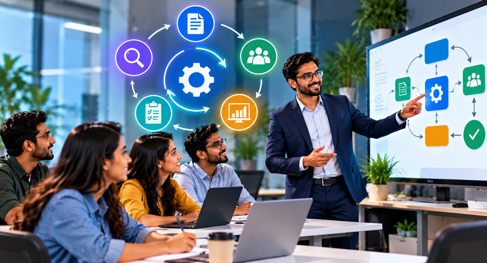 IT process management training scene in Noida