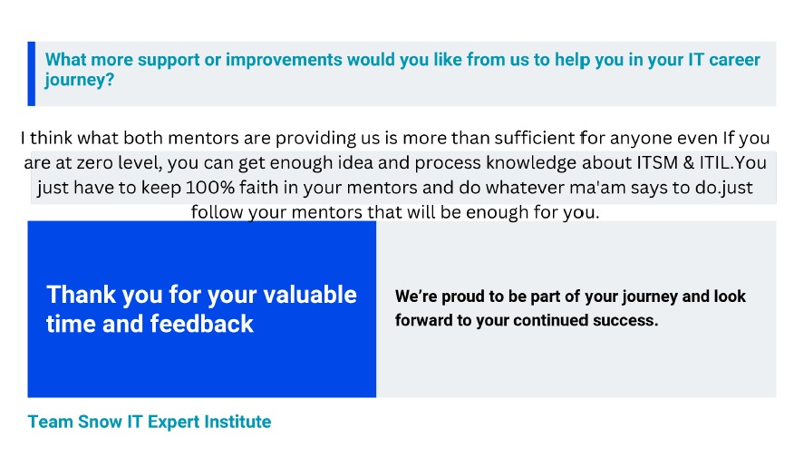 Detailed student feedback