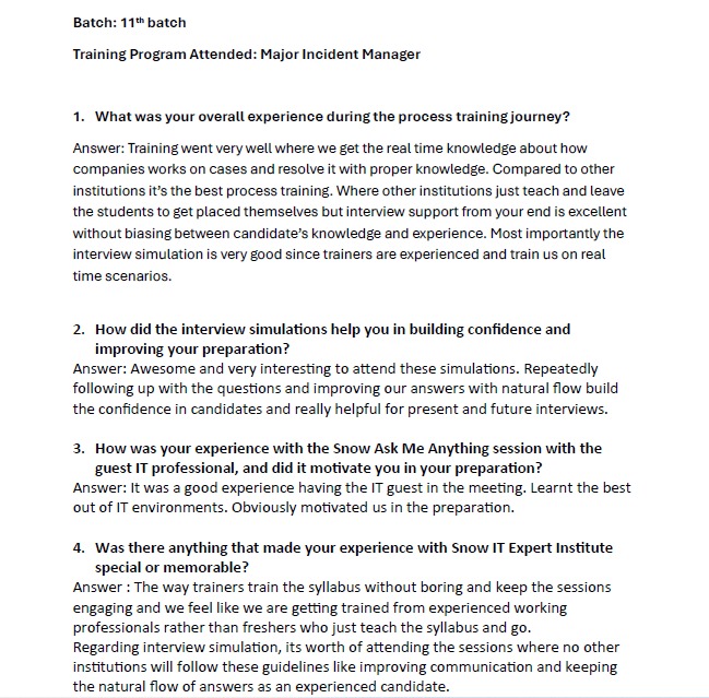 Detailed student feedback