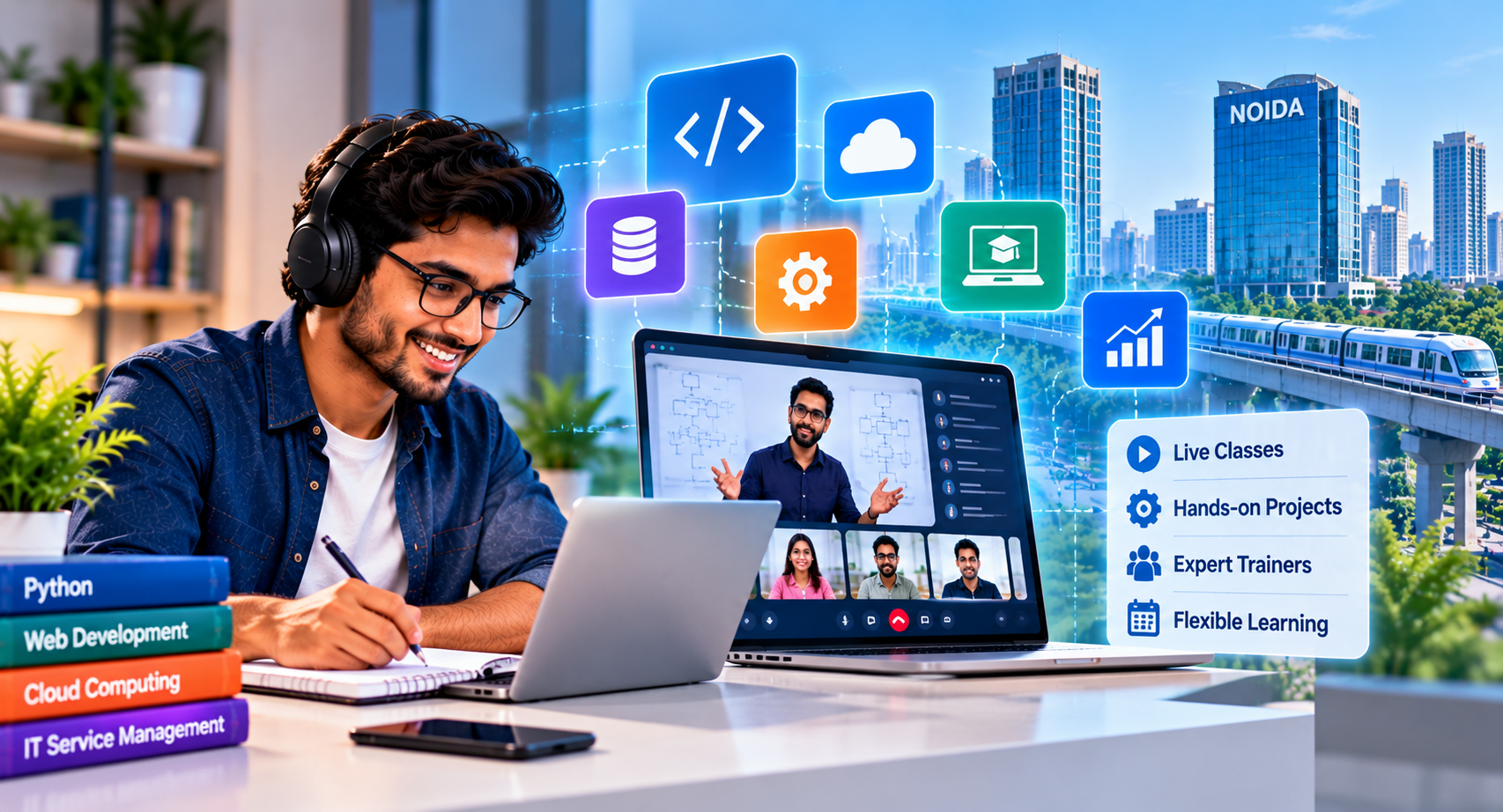 Virtual IT learning in Noida for flexible skill development